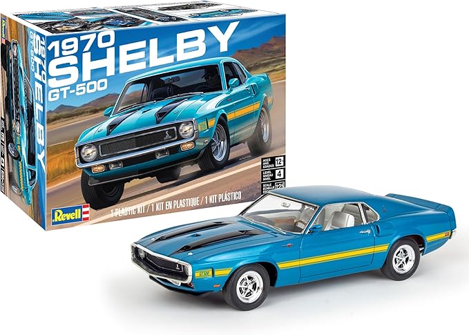 Revell 14563 1970 Shelby GT-500 1:25 Scale 112-Piece Skill Level 4 Model Building Kit