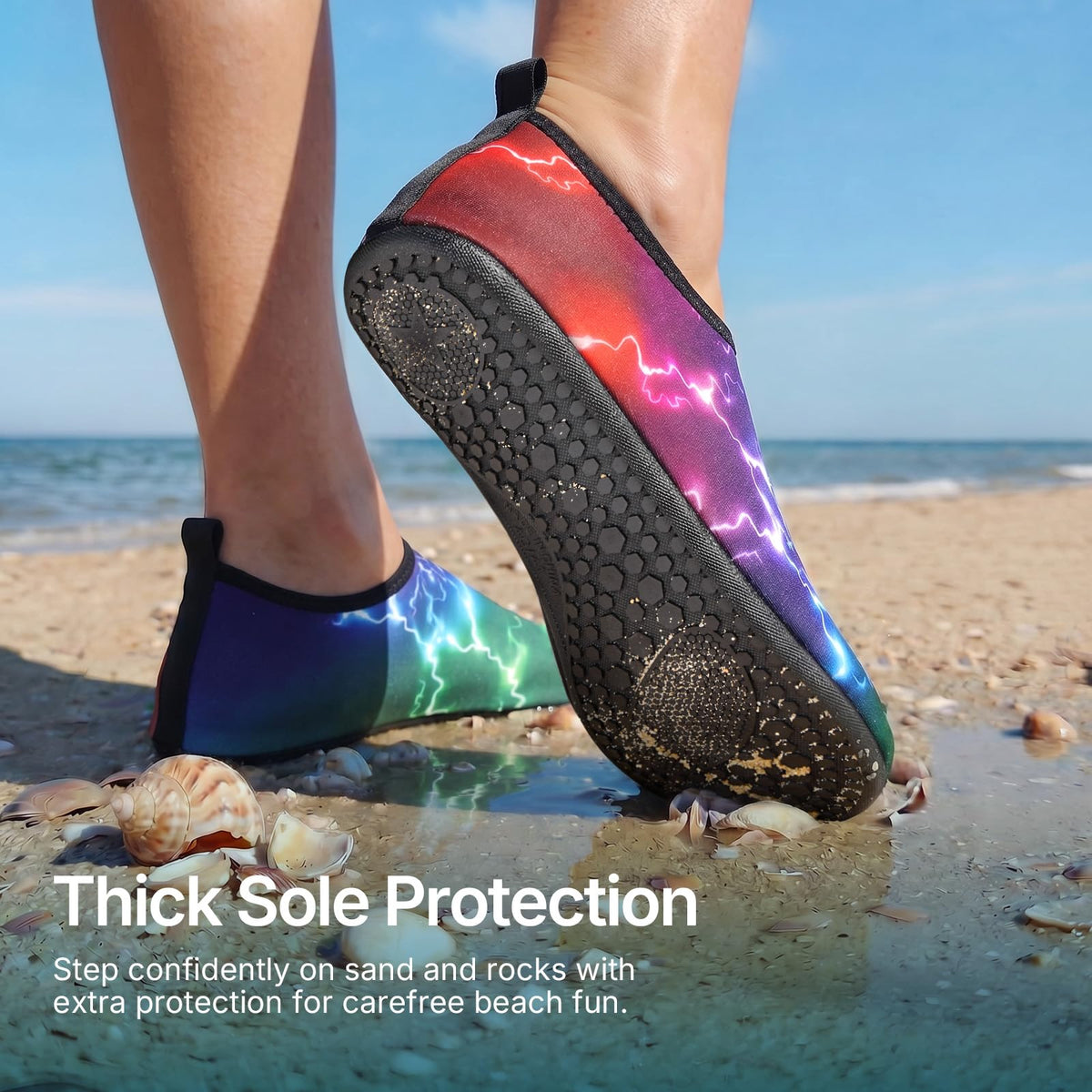 Water Shoes for Women Men Quick-Dry Aqua Socks Swim Beach Outfits Barefoot