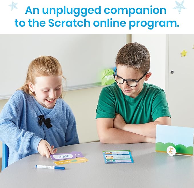 hand2mind Scratch Block-Based Coding Student Activity, Learn to Code, Computer Science and Programming for Kids, STEM Activities, STEM Classroom, Coding for Kids 8-12, Science Teacher Supplies