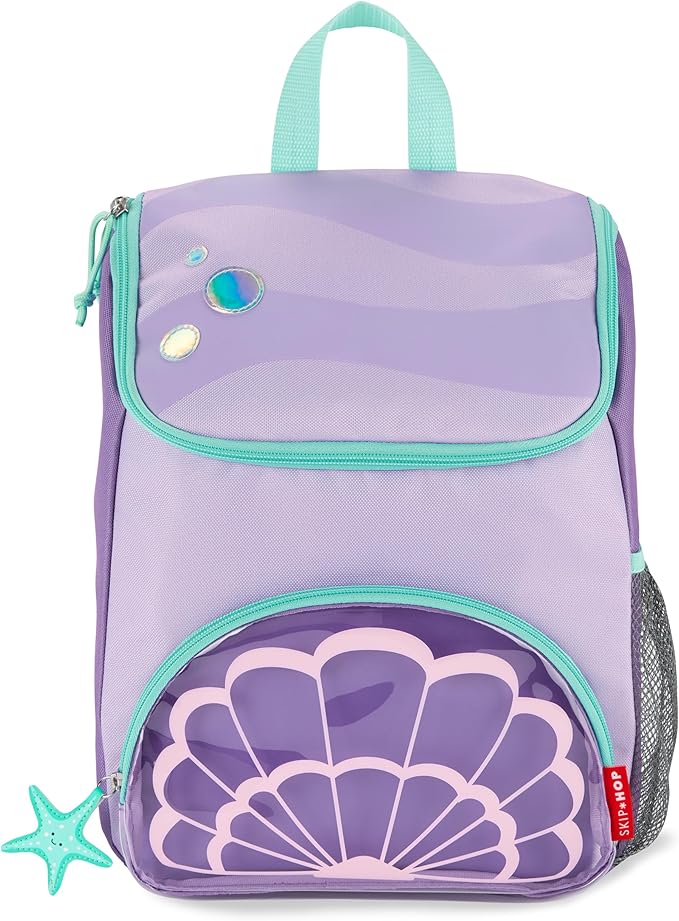 Skip Hop Big Kid's Backpack, 14 inches, 3 years+, Sparks Seashell