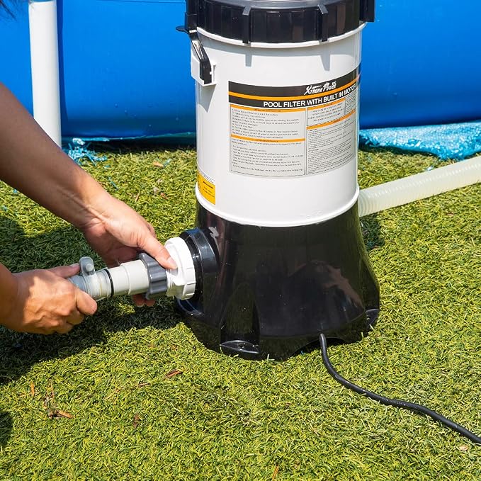 XtremepowerUS Pool Cartridge Filter System w/Built-in Pump