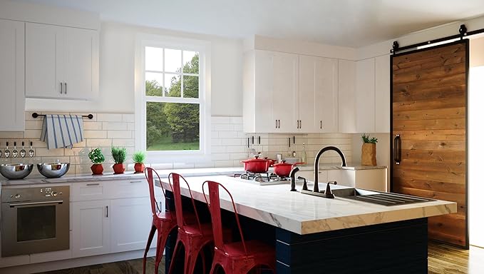 Design House Brookings Shaker Unassembled Wall Kitchen Cabinet W2430, 24 W x 12 D x 30 H, Painted White, Solid Wood, Design House, 561720