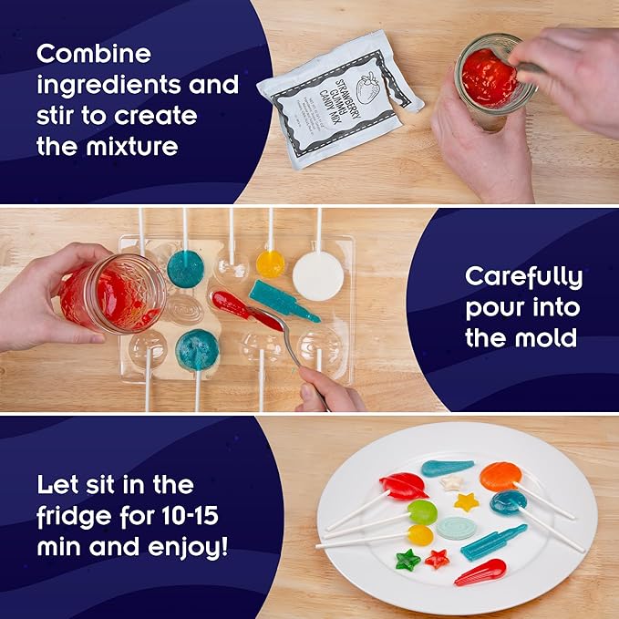 Thames & Kosmos Space Gummy Candy Lab | Tasty Labs STEM Experiment Kit, Make Space-Themed Gummy Pops & Candies, Explore Chemistry in Cooking, Safe to Eat, Made in USA, Food Ingredients Included