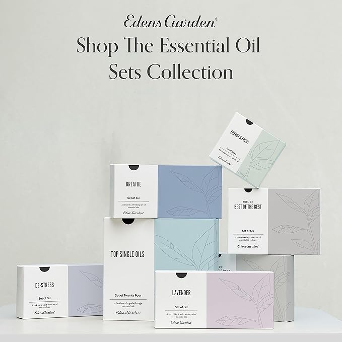 Edens Garden Energy & Focus Essential Oils 6 Set – 100% Pure Therapeutic Grade, Undiluted Blends For Clarity, Motivation & Mental Boost – No Fragrance Oil, Perfect For Diffuser & Office, 10 ml/ 6 Pack