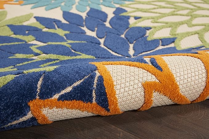 Nourison Home Aloha 36" x 60" Fabric Indoor/Outdoor Rug in Multi-Color