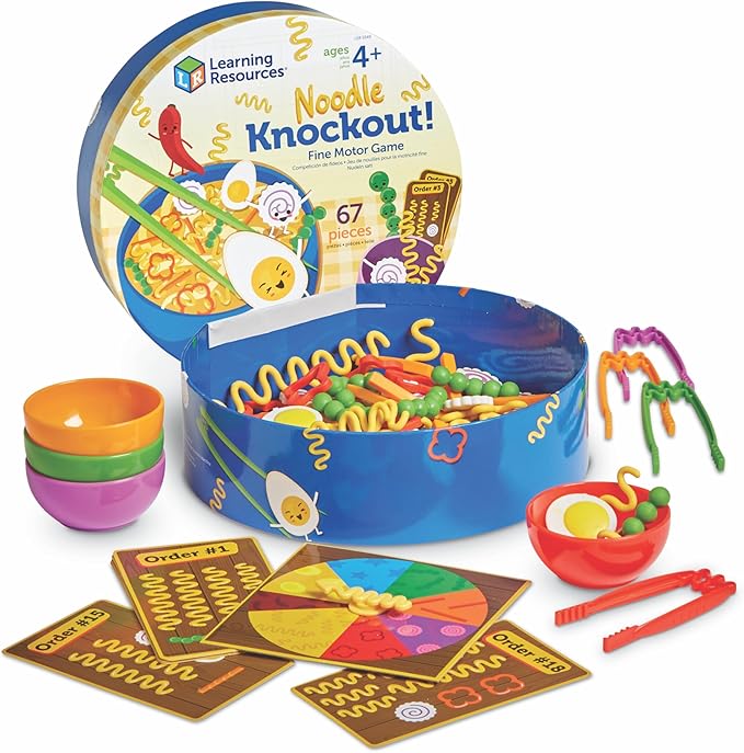 Learning Resources Noodle Knockout! Fine Motor Game - Montessori Preschool Activities, Educational Sensory Play Toy, Occupational Therapy Must Haves for Kids