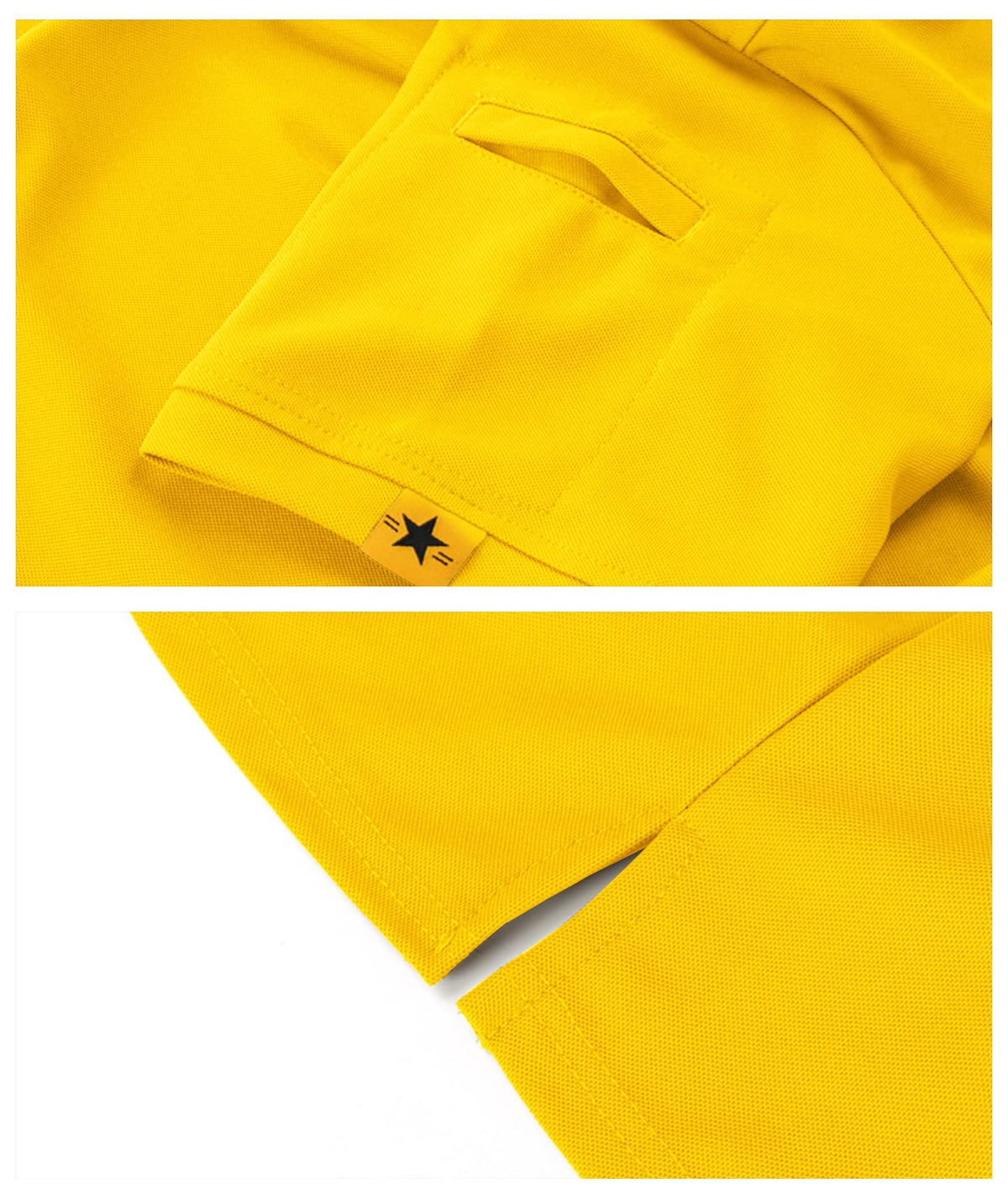 SCODI Mens Polo Shirts Performance Short Sleeve Tactical Shirts Athletic Golf Shirt for Men Daily Casual Collared T-Shirt Yellow XL