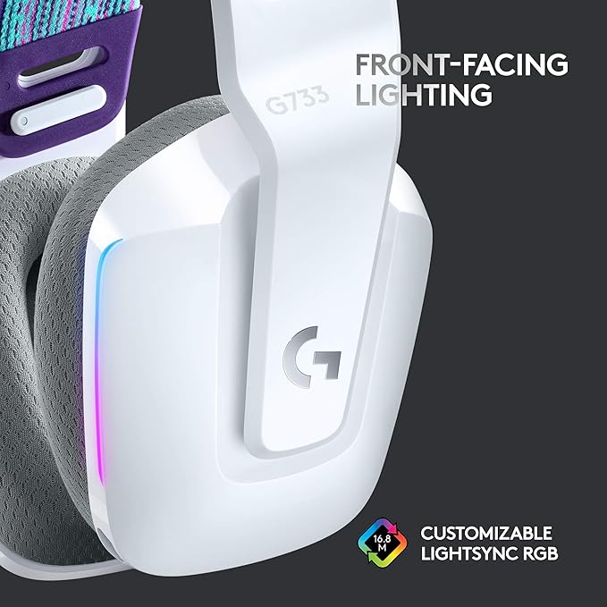 Logitech G502 X Lightspeed Wireless Gaming Mouse + G733 Lightspeed Wireless Gaming Headset - White