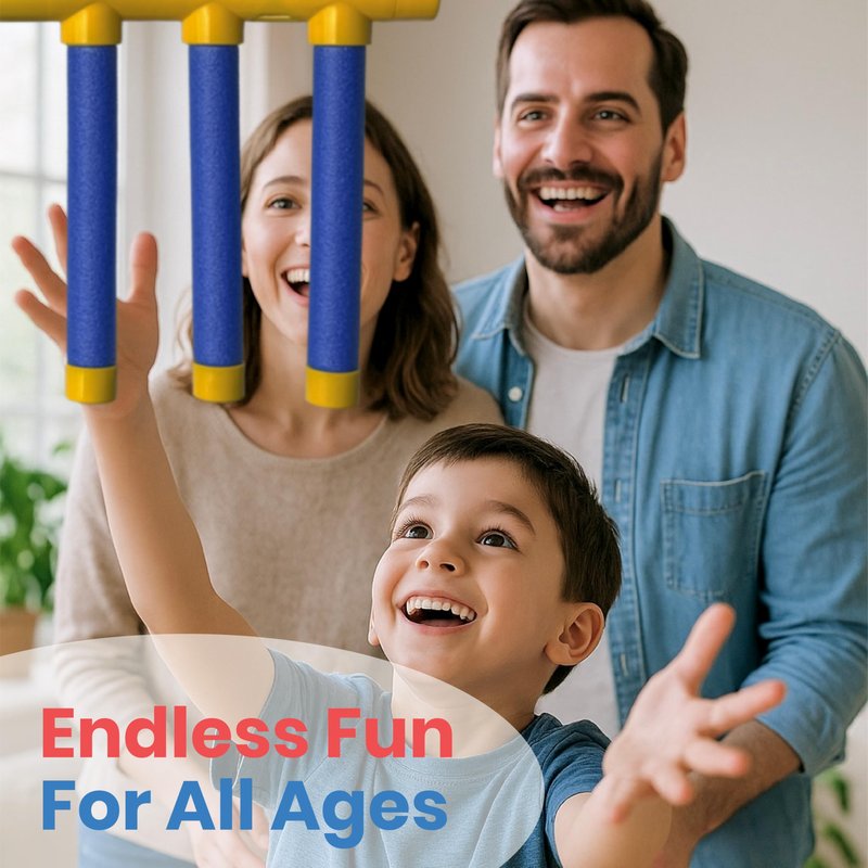 Happi Tini Reflex Drop Sticks, Reflex Challenge Game for Kids, Hand Eye Coordination Training Equipment Toy for Adults - Reaction Time Training with Upgrade Remote Control, 3 Adjustable Speeds
