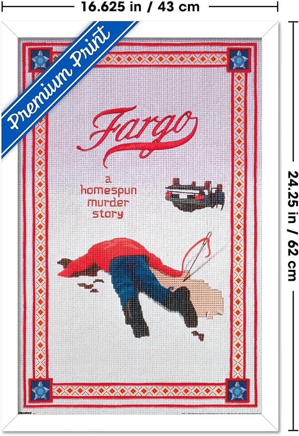 Fargo (1996) - One Sheet Wall Poster, 22.4L" x 14.7W", White Framed Version