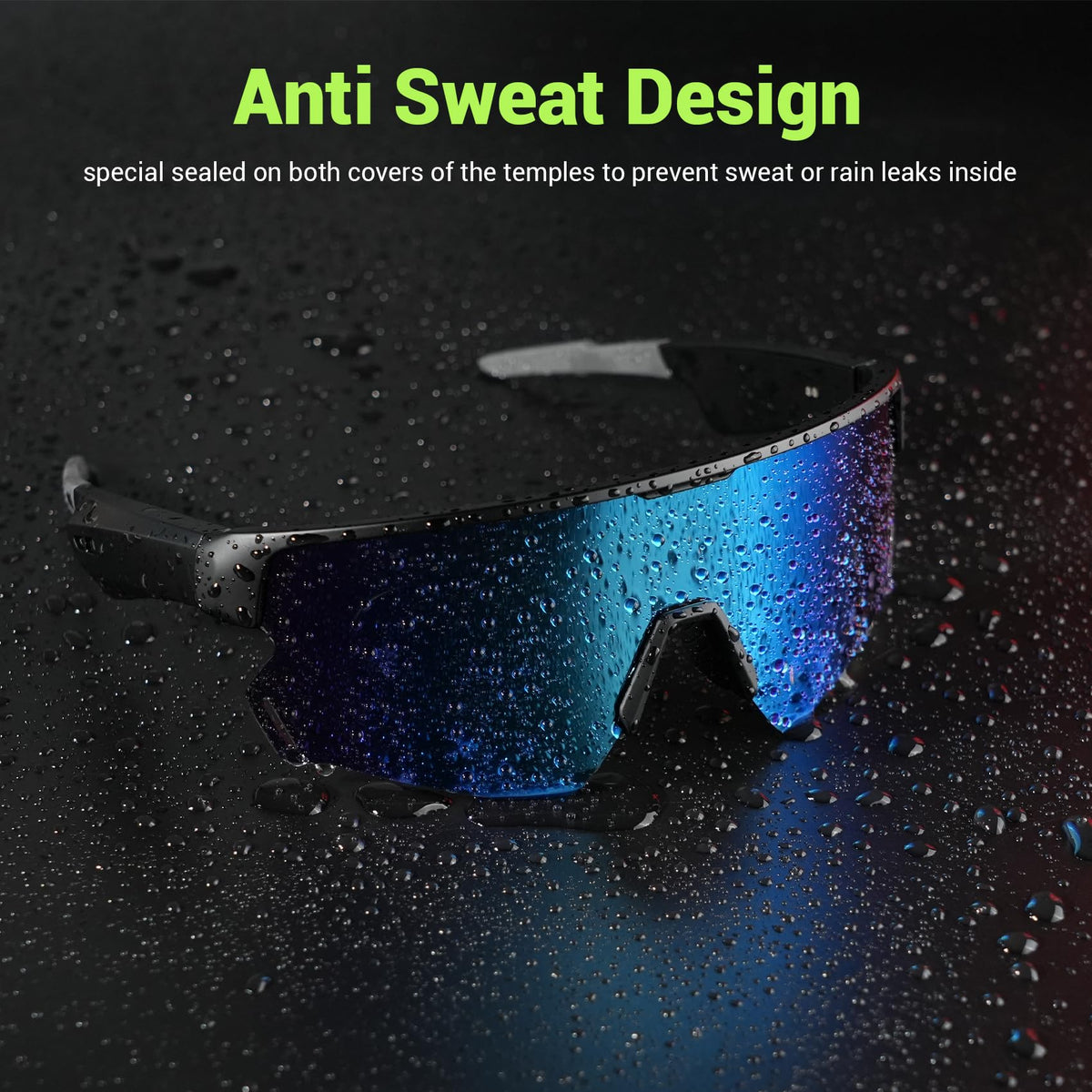 Blackview Polarized Sports Smart Sunglasses for Men and Women, UVProtection, 5.4 Bluetooth Glasses for Cycling Driving
