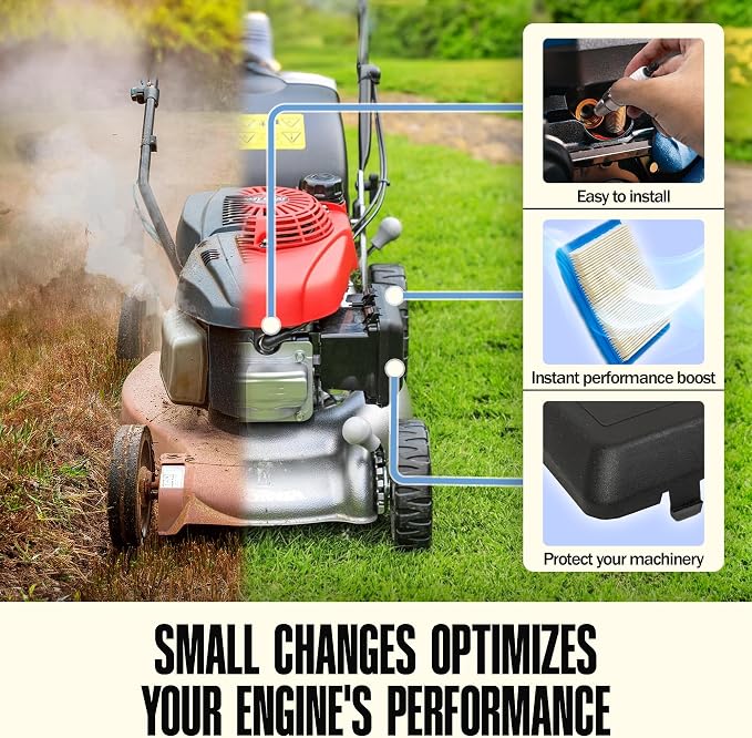 Compatible with Honda Lawn Mower Air Filter GCV160 GVC 190 Air Filter