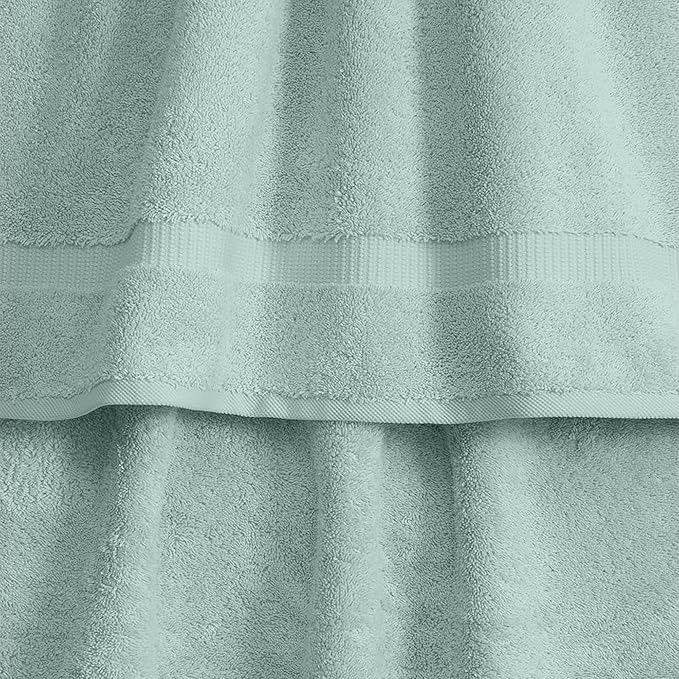 SALBAKOS 100% Turkish Cotton 6-Piece Towel Set | Heirloom Quality Hotel & Spa Collection | Soft, Absorbent 2 Washcloth, 2 Hand, 2 Bath Towel Sets | Made in Turkey (Seafoam Green, 6 Piece Towel Set)