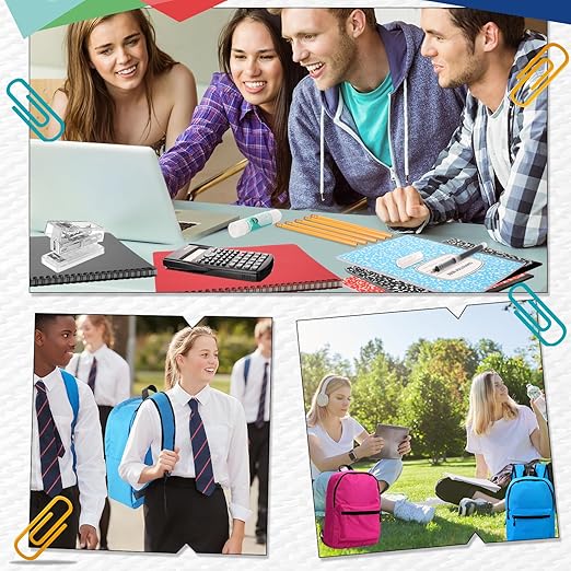126 Pcs Christmas Middle High School Supplies Kit with Backpack for Student 7-12 Grades, School Supplies Bulk Bundle Essential Notebook Calculator for Xmas Holiday Gifts(Blue)