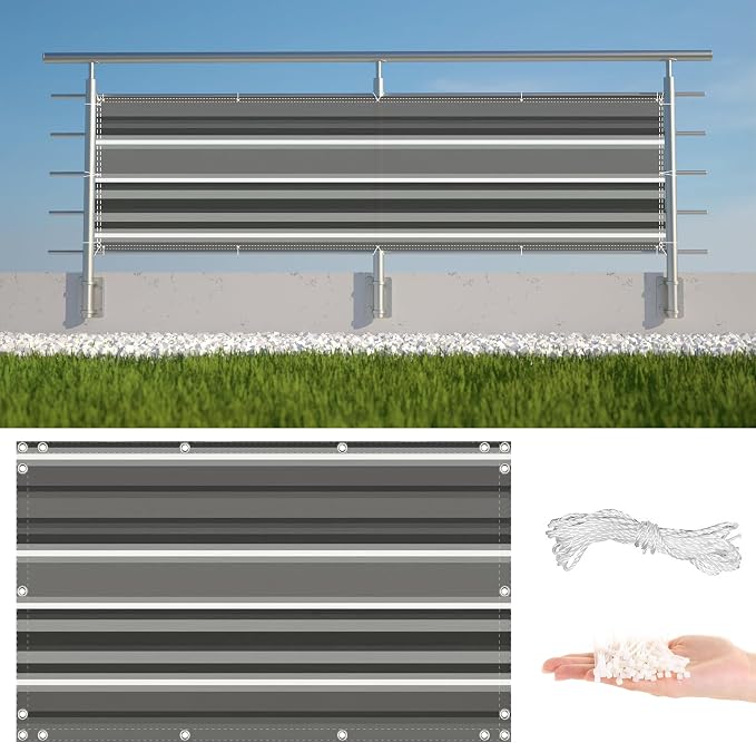 Fence Privacy Screen 2' x 49.2' UV-Resistant Visibility Reduction Outdoor