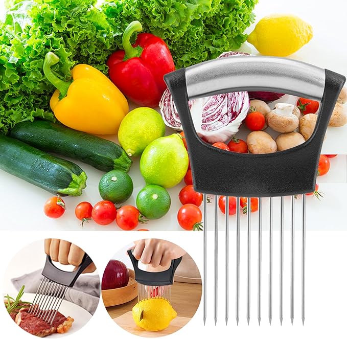 JAYVAR Onion Holder for Slicing, 304 Stainless Steel