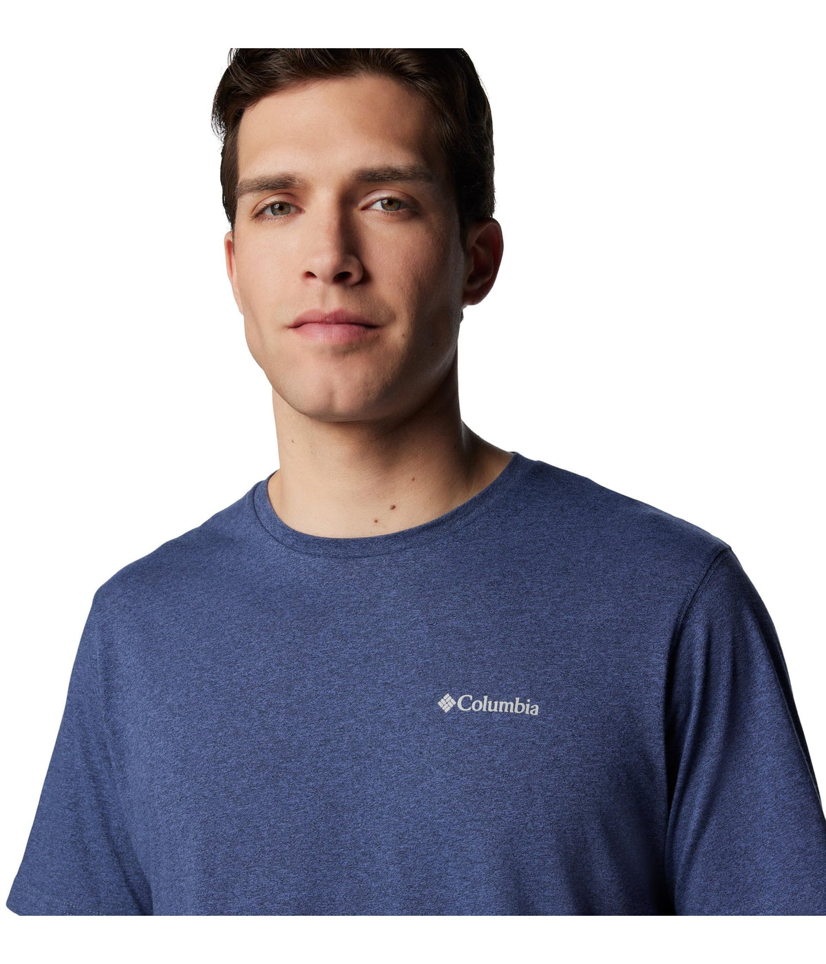 Columbia Mens Thistletown Hills Short Sleeve T-Shirt, Dark Mountain Heather, Large Tall