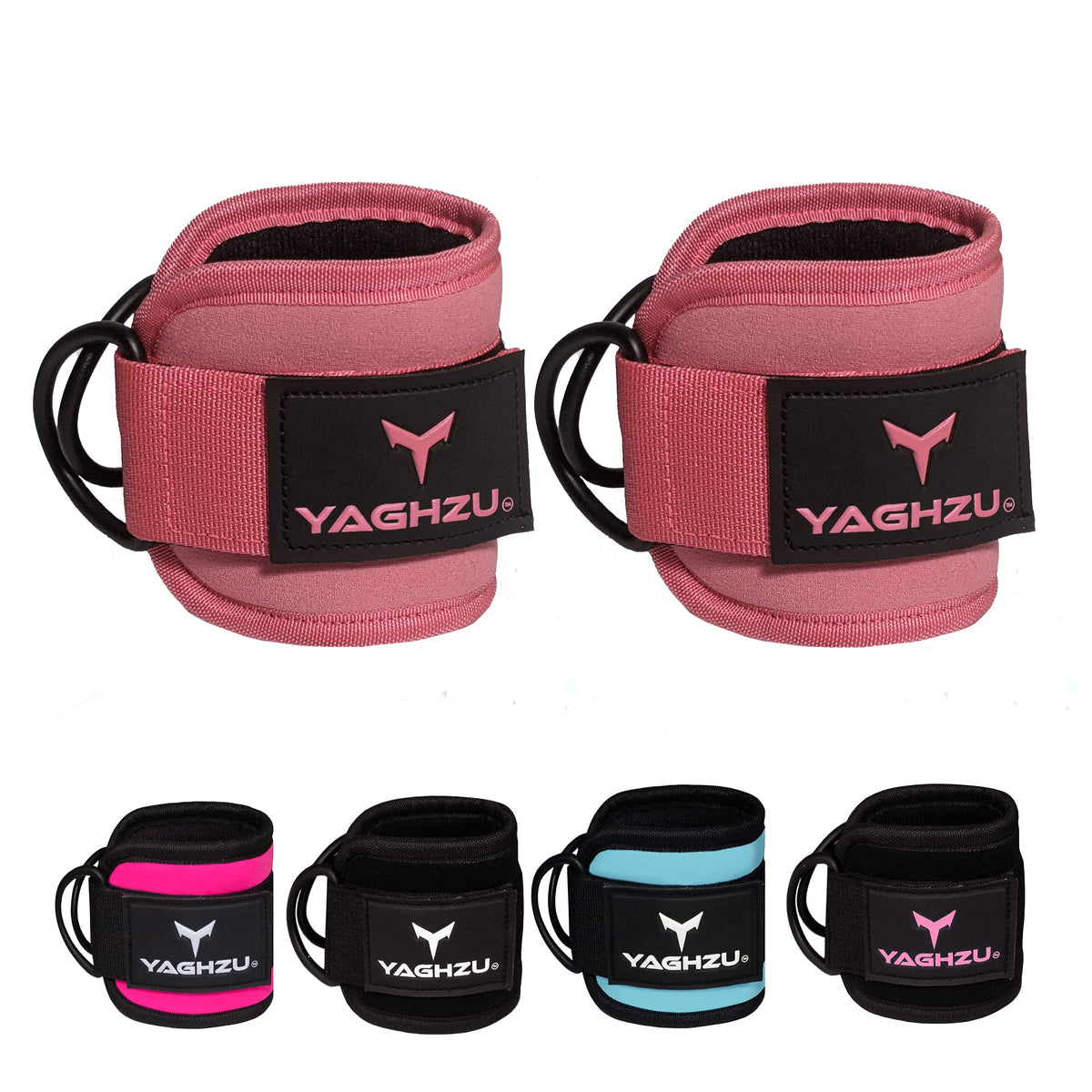 Gym Ankle Straps for Cable Machines Women & Men, Glute Kickbacks, Pair