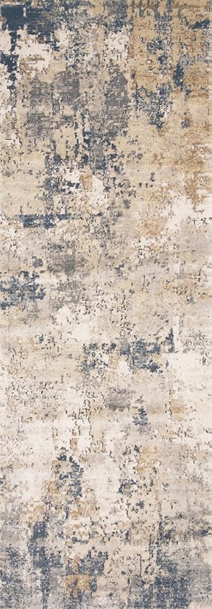 Loloi Teagan Collection TEA-06 Sand/Mist 9'-9" x 13'-6" Area Rug, Large, Soft Neutral Rug, High-Traffic for Living Room, Bedroom, Home Office, Dining Area
