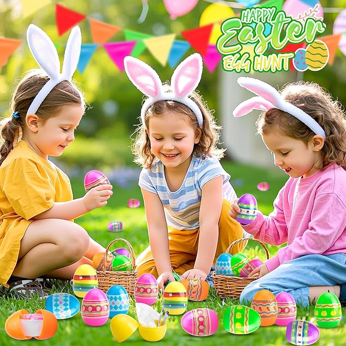 6PCS Prefilled Easter Eggs with Science Experiment Kits for Kids Easter Basket Stuffers, Egg Hunt Prizes and Party Favors, STEM Project Educational Gifts for Girls Boys
