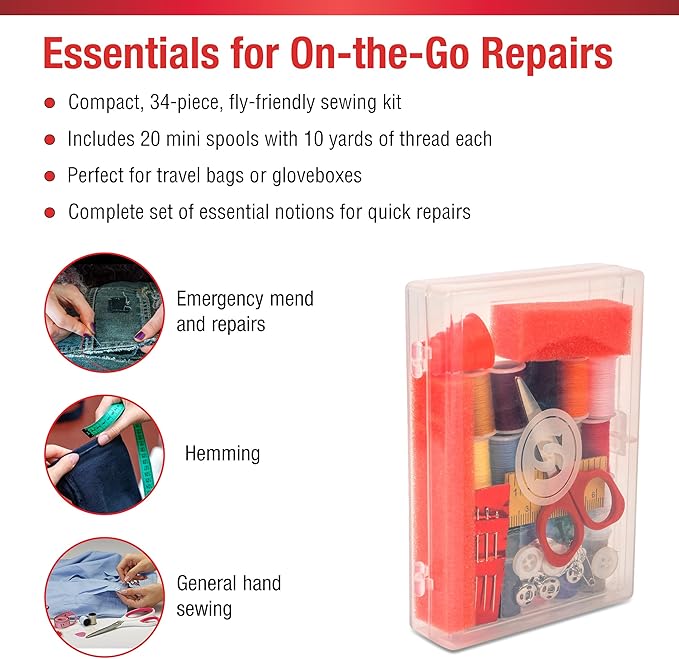 Singer Sewing Kit in Travel Storage Box