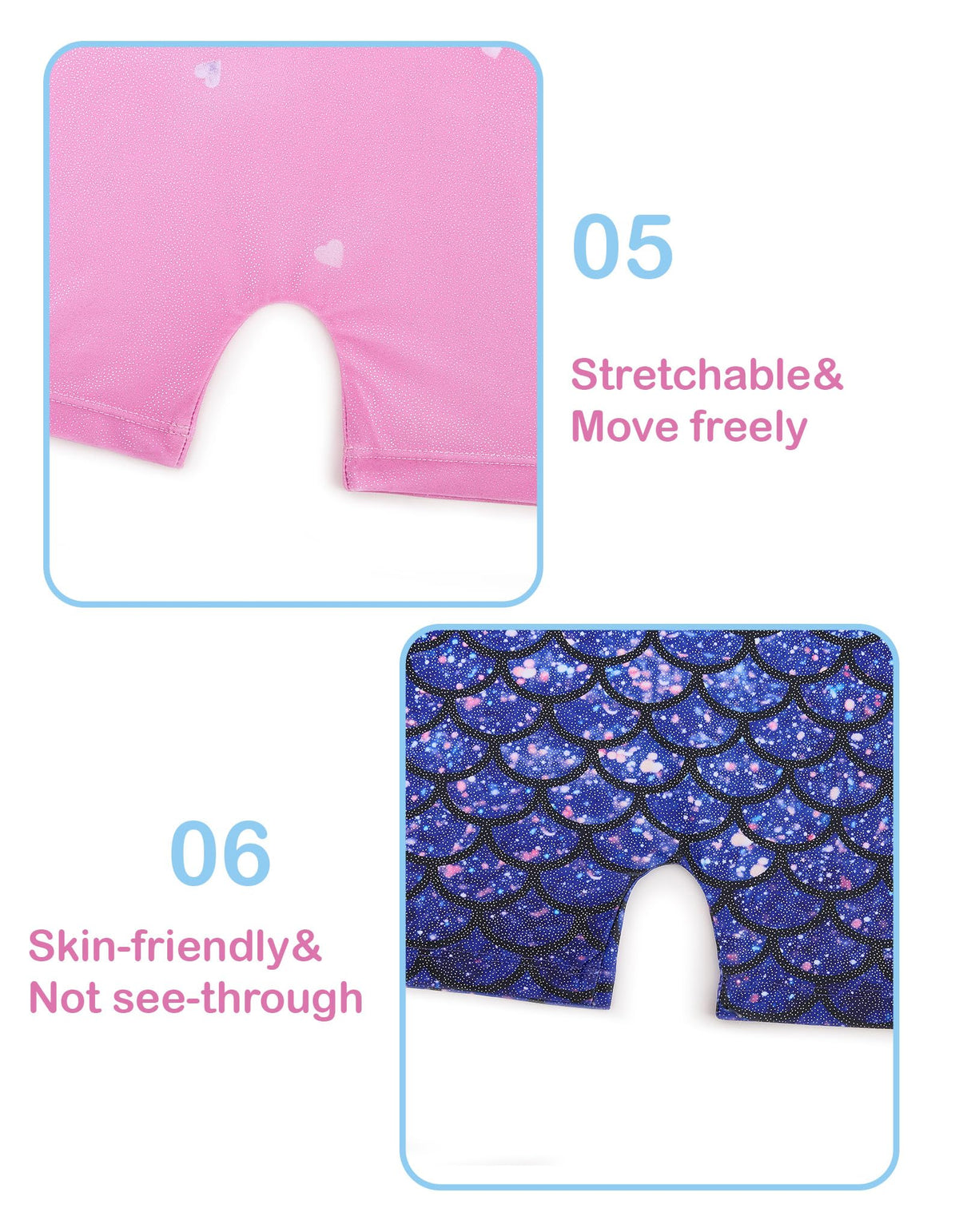 Tstiti Gymnastics Leotards for Girls 2 Pack Sparkly Biketards Outfit Set