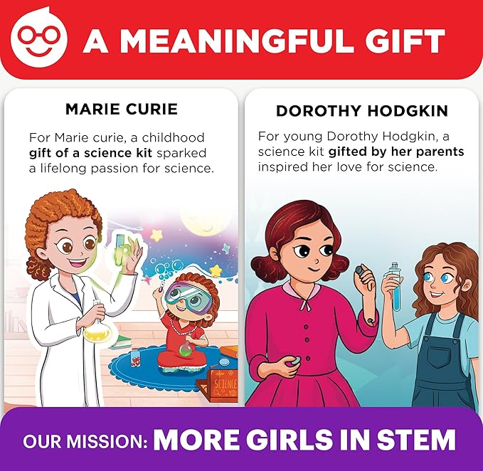Doctor Jupiter Girls' First Amazing Science Kit for Kids Ages 4-5-6-7-8 | Birthday Gift Ideas for 4+ Year Old Girls | Learning & Educational Projects | STEM Toy with 100+ Experiments