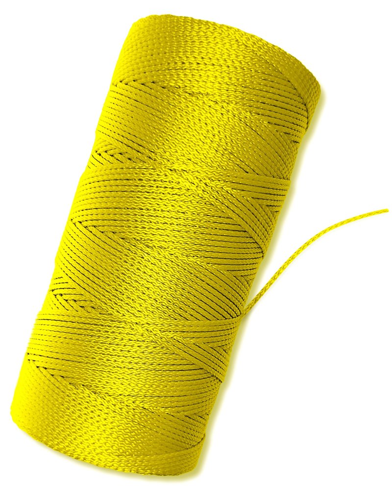 Yellow String Line Level - #18 Nylon String - 1000 Ft Length - Yellow Twine for Mason Line, Construction, Gardening, Leveling