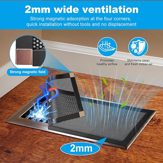 4-Pack 5"x11" Powerful Magnetic Vent Covers