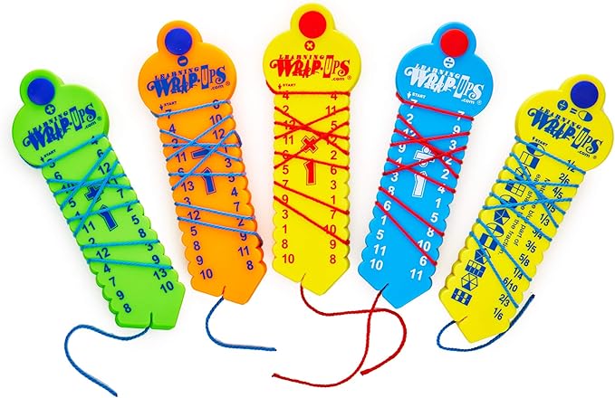 LEARNING WRAP-UPS SELF-CORRECTING Math Intro Key Kit with Self Correcting Math Problems for Kids Grade Level K-5
