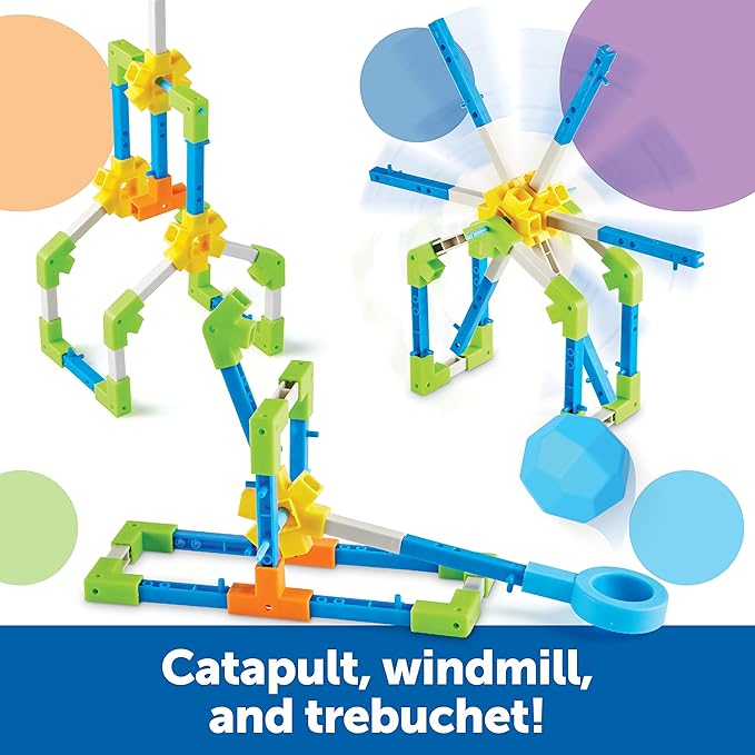 Learning Resources STEM Explorers Motioneering - 56 Pieces, Ages 5+STEM Toys for Kids, Brain Teaser Toys and Games, Kindergarten Games