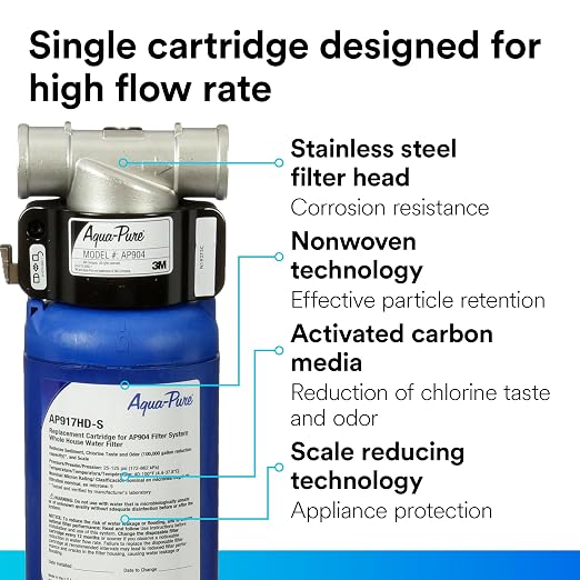 3M Aqua-Pure AP917HD-S Genuine Whole House Sanitary Quick Change Replacement