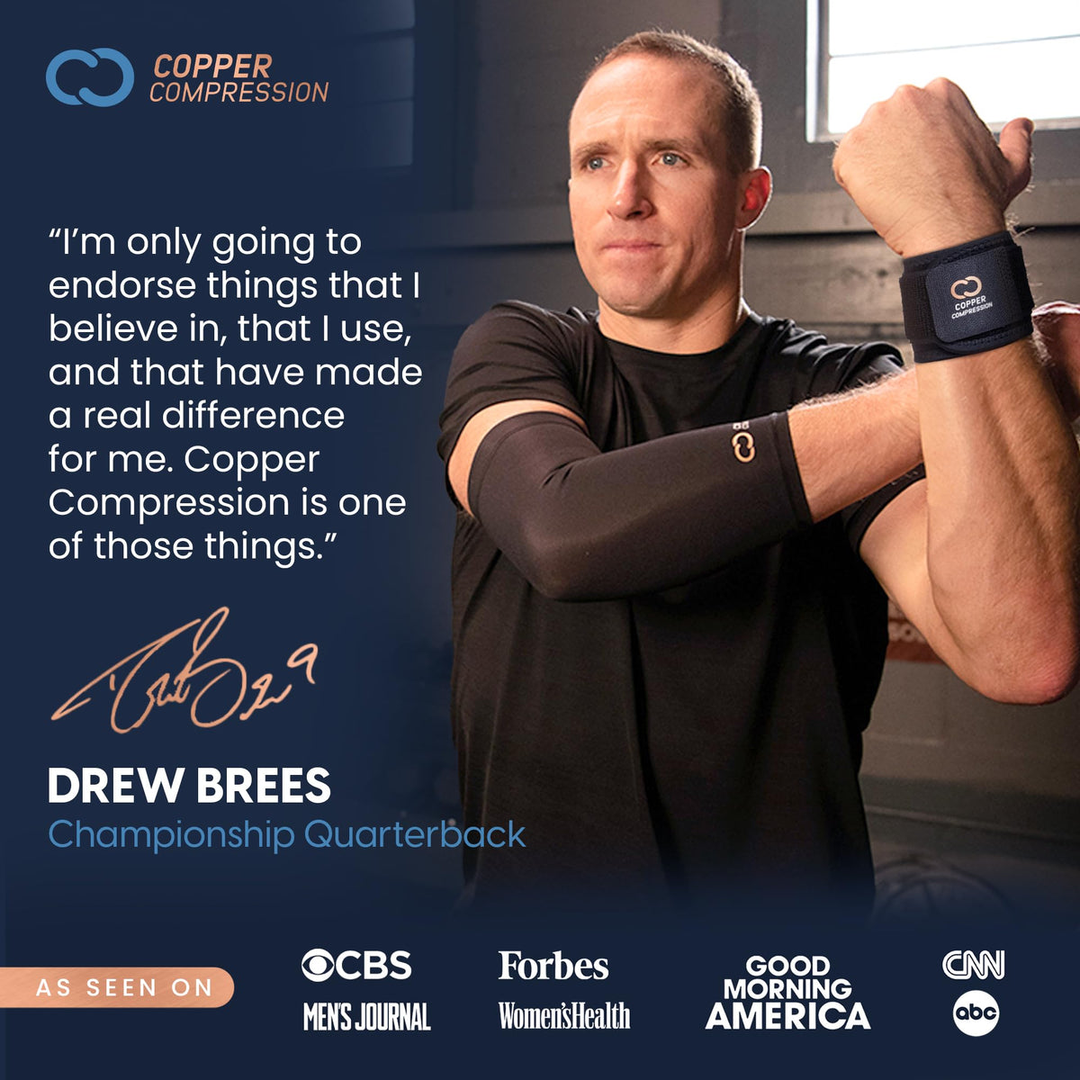 Copper Compression Wrist Wraps (2 Pack) – Adjustable Copper Infused Wrist Support for Weightlifting, Workouts, Injury Recovery, Carpal Tunnel, Tendonitis, and Pain Relief – Breathable and Comfortable Straps