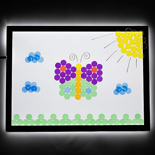 edxeducation Transparent Counters | Set of 500 | Math Manipulatives for Kids | Assorted Colors | 3/4 in | Counting, Sorting, Light Table, Bingo Chips and more