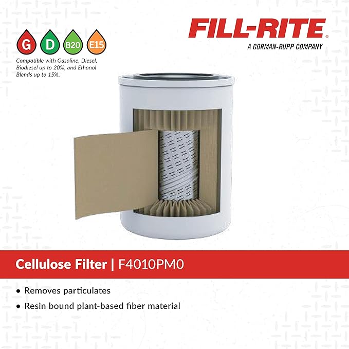 Fill-Rite F4010PM0 1" 40 GPM 10 Micron Particulate Spin-On Fuel Filter
