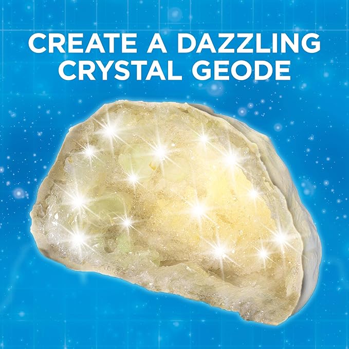 Thames & Kosmos Crystal Growing | STEM Experiment Kit | Grow Dozens of Dazzling, Colorful Crystals! | Learn about Crystallization & Conduct Classic Science Experiments | Make Crystal Geodes | Ages 10+