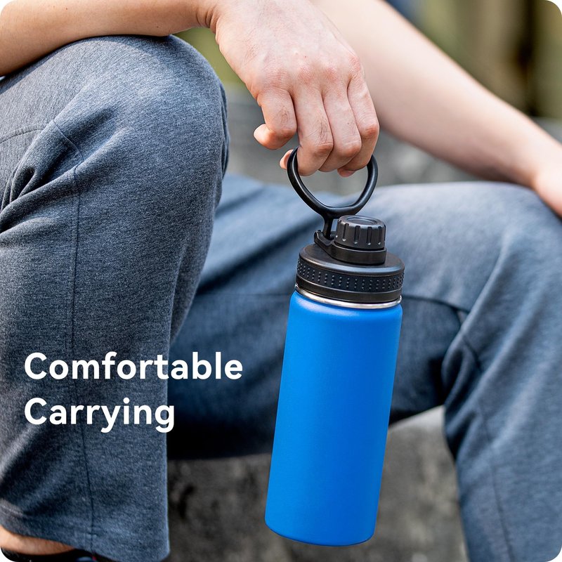 Prurex Spout Lid for Hydro Flask Wide Mouth Bottles | Replacement Lid Fits 12-64oz Models with 2.28" Opening | BPA-Free Sports Accessory (Pink, 1 Pack)