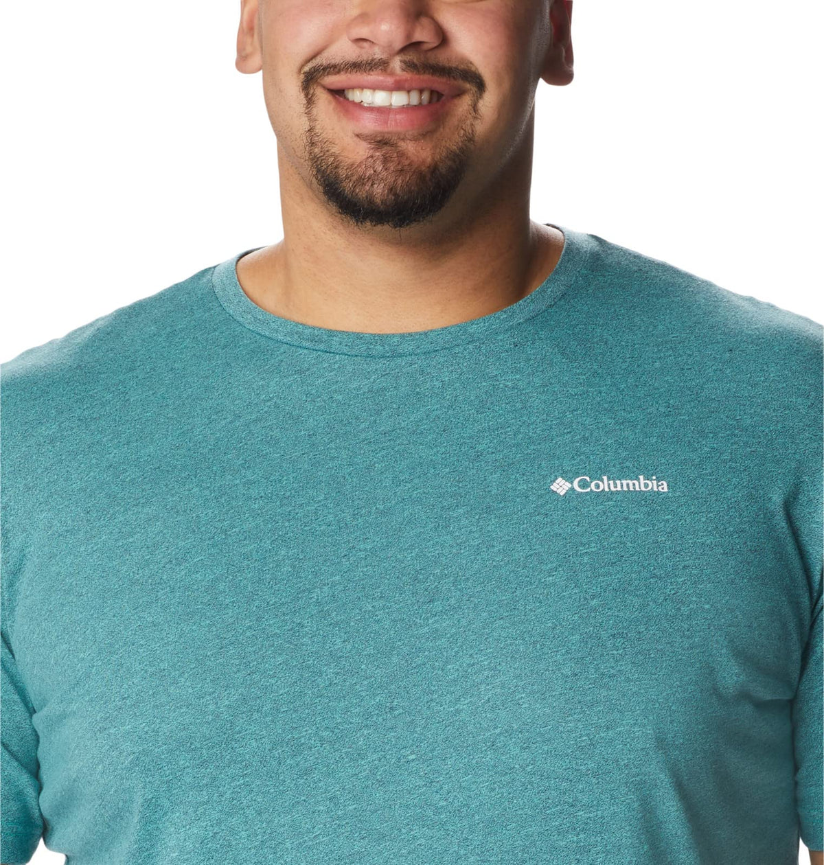 Columbia Men's Thistletown Hills Short Sleeve, Electric Turquoise/Collegiate Navy, 5X Big