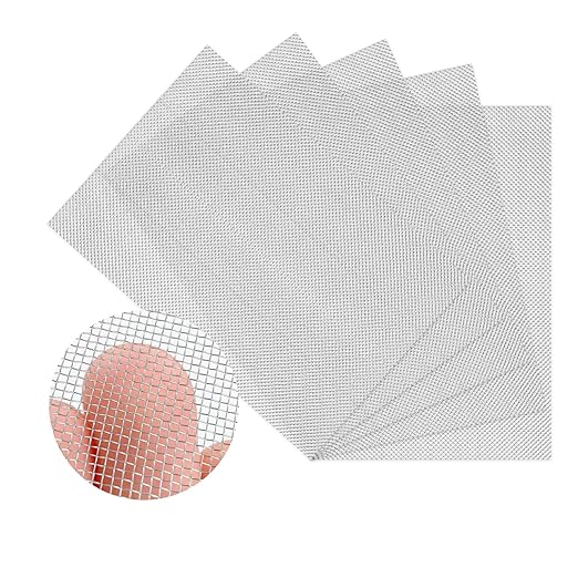 5 Pack 304 Wire Mesh Screen, 11.8"X8.2" Heat-Resisting Metal Mesh, 20 Mesh