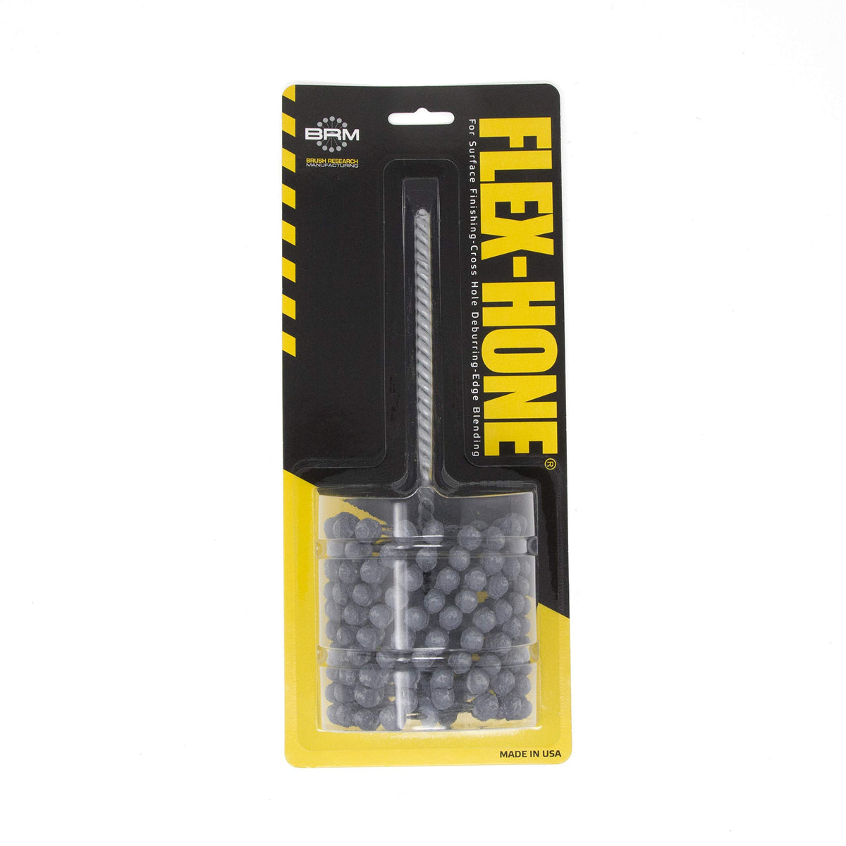 Brush Research BC30024 FLEX-HONE®, 3" (76.2mm) Diameter, 240 Grit, Silicon Carbide, For Mild Steel, Stainless Steel, Cast Iron and Softer Ferrous Materials