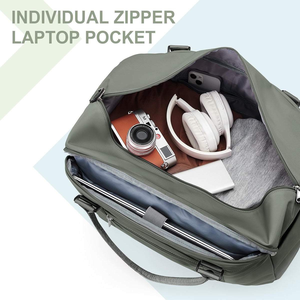 Travel Duffel Bag, Carry-on Overnight Weekender Bags for Women
