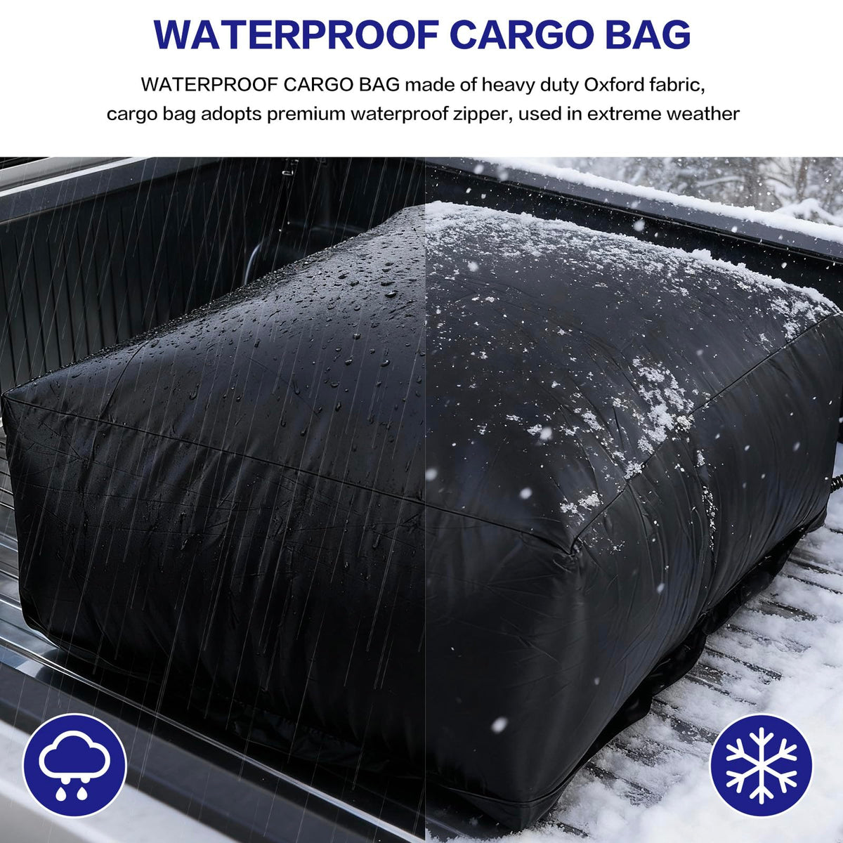 WODHMIEY Truck Bed Cargo Bag,Waterproof 1000D Oxford Fabric Car Roof Bag