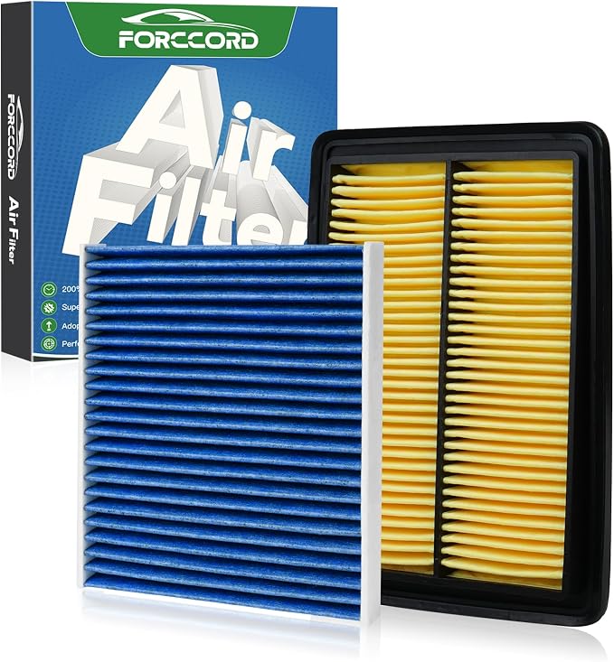 Cabin & Engine Air Filter Fit for Nissan Rogue 2.5L 2014-2020; Rogue Hybrid