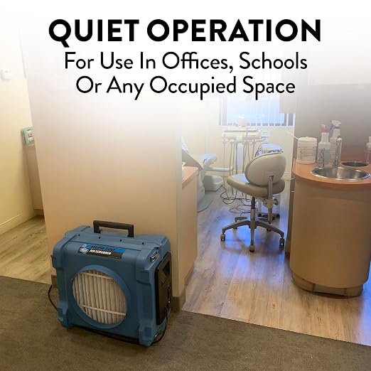 Dri-Eaz HEPA 700 Air Scrubber, Industrial Air Filtration System, Optional