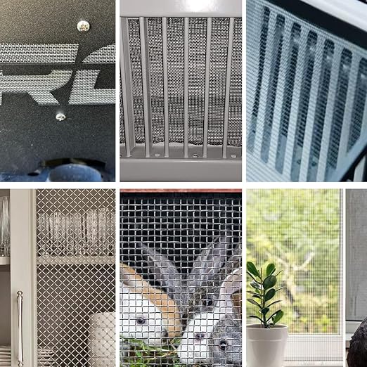 Stainless Steel Mesh Screen 12 Mesh No Rust Sturdy Metal Wire Mesh Easy to Work