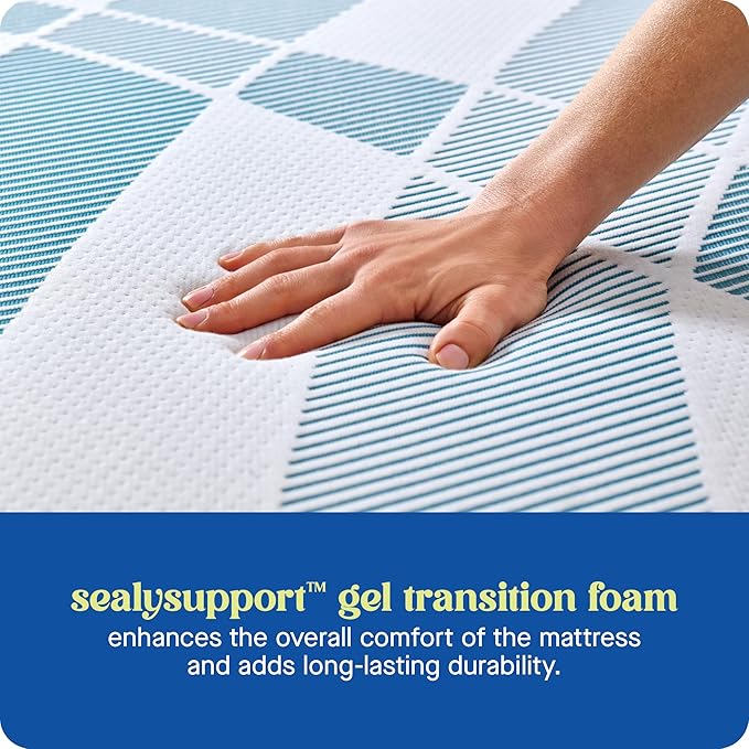 Sealy Dreamlife 6” Foam Mattress-in-a-Box, Twin, SealyComfort Gel Memory Foam, Surface-Guard Technology, Breathable Comfort