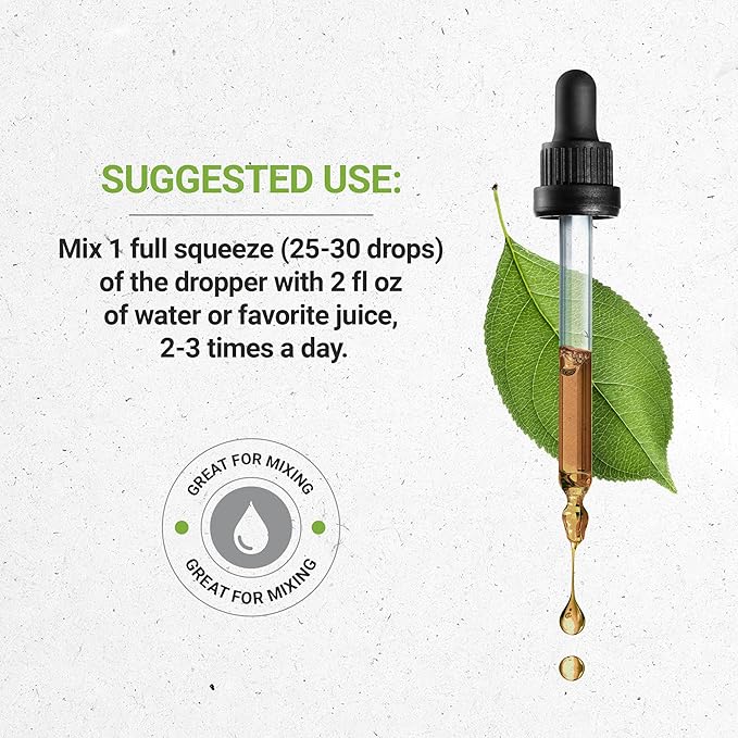 Secrets of the Tribe American Ginseng Tincture Alcohol-Free Extract, Farm Grown American Ginseng (Panax Quinquefolius) Dried Root Tincture Supplement (2 FL OZ)