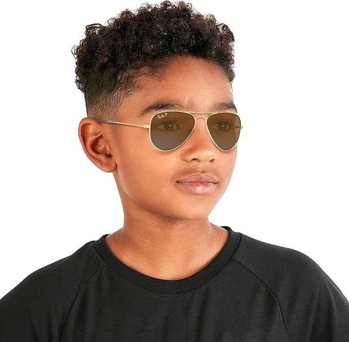 Ray-Ban Junior Kids' Rj9506s Metal Aviator Sunglasses