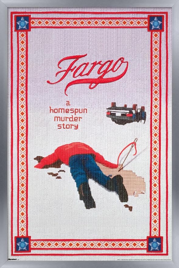 Fargo (1996) - One Sheet Wall Poster, 22.4L" x 14.7W", Silver Framed Version