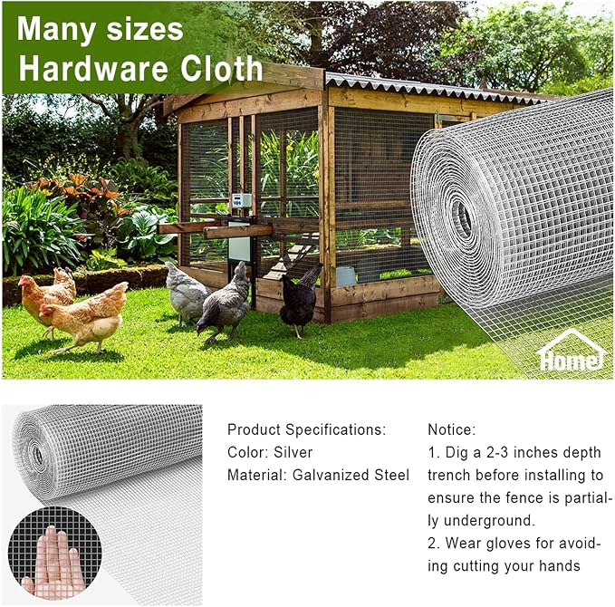 Livestock Fencing Roll Galvanised Welded Wire Mesh Roll Garden Chicken Wire